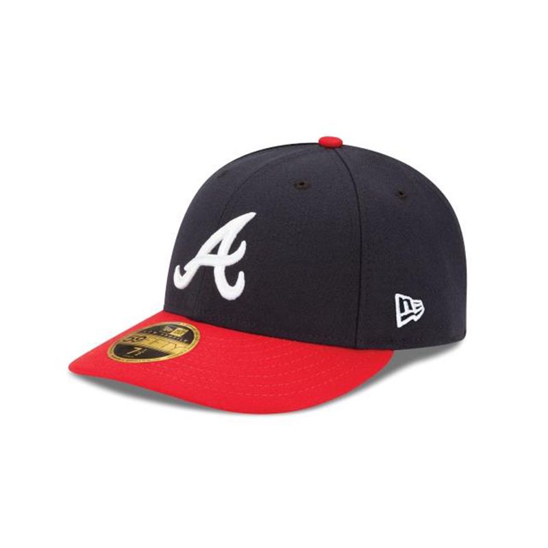 MLB Atlanta Braves Authentic Collection Low Profile 59Fifty Fitted (ONI5353) - Blue New Era Caps